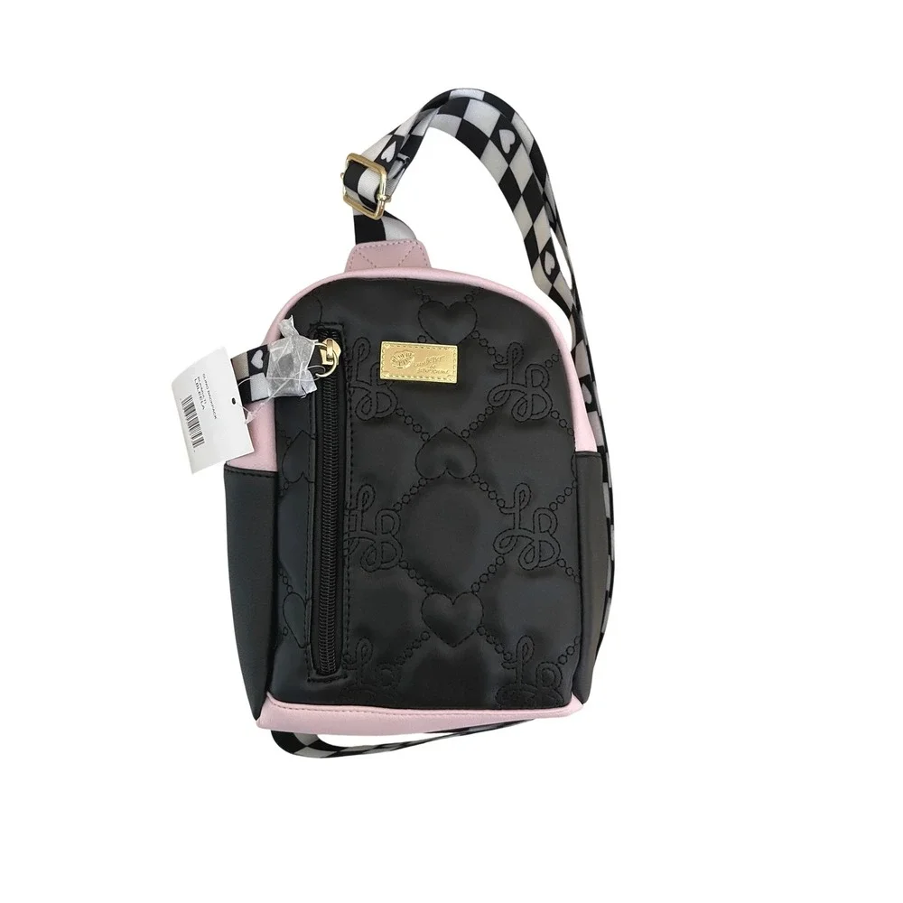 LUV BETSEY‎ BY BETSEY JOHNSON  LBLEELA Mini Sling Backpack Quilted Heart Y2K NWT